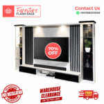 TV Cabinet 8 Feet⚡Free Installation ⚡Modern Tv Cabinet ⚡Trendy TV Cabinet Designs⚡ Plug ⚡ LED⚡Glass Shelf ⚡ TV Rack - Image 3