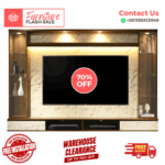 ⚡ TV Cabinet 8 Feet⚡Free Installation ⚡Modern Tv Cabinet ⚡Trendy TV Cabinet Designs⚡ Plug ⚡ LED⚡Glass Shelf ⚡ TV Rack - Image 3