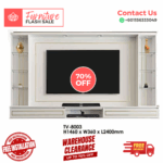 TV Cabinet 8 Feet/ Free Installation/ Modern Tv Cabinet/ Trendy TV Cabinet Designs/ Plug/ LED/ Glass Shelf/TV Rack - Image 3