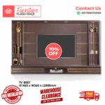 TV Cabinet 8 Feet/ Free Installation/ Modern Tv Cabinet/ Trendy TV Cabinet Designs/ Plug/ LED/ Glass Shelf/TV Rack - Image 2