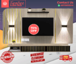 TV Cabinet 8 Feet/ Free Installation/ Modern Tv Cabinet/ Trendy TV Cabinet Designs/ Plug/ LED/ Glass Shelf/ TV Rack