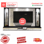 ⚡ Hidden Gems TV Cabinet 8 Feet⚡Free Installation ⚡Modern Tv Cabinet ⚡Trendy TV Cabinet Designs⚡ Plug ⚡ LED⚡Glass Shelf ⚡ TV Rack - Image 3