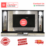 ⚡ Hidden Gems TV Cabinet 8 Feet⚡Free Installation ⚡Modern Tv Cabinet ⚡Trendy TV Cabinet Designs⚡ Plug ⚡ LED⚡Glass Shelf ⚡ TV Rack - Image 4