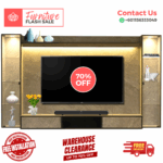 ⚡ TV Cabinet 8 Feet⚡Free Installation ⚡Trendy TV Cabinet Designs⚡ Plug ⚡ LED⚡Glass Shelf - Image 2