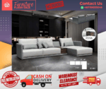 ( 2+L SEATER SOFA ) LOOSE BACK CUSHION DESIGN SOFA/ Free Installation/ Sofa Set/ Sofas/ Office Sofa/ Living Room Sofa/ Bed Room Sofa/ Couch