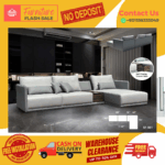 ( 2+L SEATER SOFA ) LOOSE BACK CUSHION DESIGN SOFA/ Free Installation/ Sofa Set/ Sofas/ Office Sofa/ Living Room Sofa/ Bed Room Sofa/ Couch - Image 2