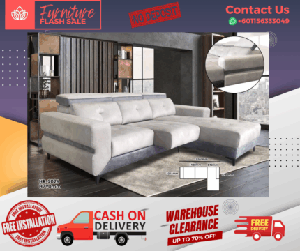 ( 2+L SEATER SOFA ) HEADREST ADJUSTABLE SOFA/ Free Installation/ Sofa Set/ Sofas/ Office Sofa/ Living Room Sofa/ Bed Room Sofa/ Couch