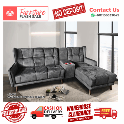 ( 2+CON+L SOFA ) HOT ITEM SOFA/ Free Installation/ Sofa Set/ Sofas/ Office Sofa/ Living Room Sofa/ Bed Room Sofa/ Couch