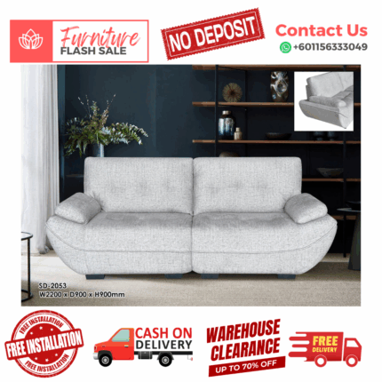 ( 3 SEATER SOFA ) ELEGANT SPECIAL DESIGN SOFA/ Free Installation/ Sofa Set/ Sofas/ Office Sofa/ Living Room Sofa/ Bed Room Sofa/ Couch