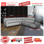 ( 2+C+2+STOOL SOFA ) ELEGANT SPECIAL DESIGN SOFA/ Free Installation/ Sofa Set/ Sofas/ Office Sofa/ Living Room Sofa/ Bed Room Sofa/ Couch