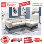 ( 2+L SEATER SOFA PULL OUT ) HEADREST ADJUSTABLE SOFA/ Free Installation/ Sofa Set/ Sofas/ Office Sofa/ Living Room Sofa/ Bed Room Sofa/ Couch - Image 3