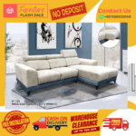 ( 2+L SEATER SOFA PULL OUT ) HEADREST ADJUSTABLE SOFA/ Free Installation/ Sofa Set/ Sofas/ Office Sofa/ Living Room Sofa/ Bed Room Sofa/ Couch