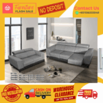 ( 2+3 SEATER SOFA ) HEADREST ADJUSTABLE SOFA/ Free Installation/ Sofa Set/ Sofas/ Office Sofa/ Living Room Sofa/ Bed Room Sofa/ Couch - Image 3