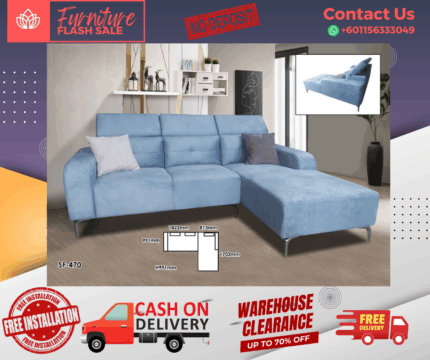 ( 2+L SEATER SOFA ) HEADREST ADJUSTABLE SOFA/ Free Installation/ Sofa Set/ Sofas/ Office Sofa/ Living Room Sofa/ Bed Room Sofa/ Couch