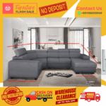 ( 2+C+2+L SEATER SOFA ) HEADREST ADJUSTABLE SOFA/ Free Installation/ Sofa Set/ Sofas/ Office Sofa/ Living Room Sofa/ Bed Room Sofa/ Couch