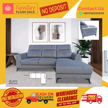 ( 2+L SEATER SOFA ) HEADREST ADJUSTABLE SOFA/ Free Installation/ Sofa Set/ Sofas/ Office Sofa/ Living Room Sofa/ Bed Room Sofa/ Couch