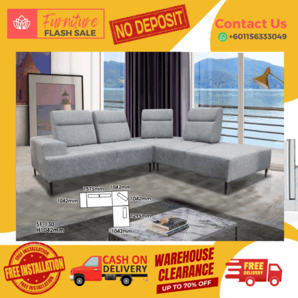 ( 2+C+1+STOOL ) PUSH BACK SOFA/ Free Installation/ Sofa Set/ Sofas/ Office Sofa/ Living Room Sofa/ Bed Room Sofa/ Couch