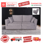 ( 2 SEATER SOFA ) LOOSE BACK CUSHION DESIGN SOFA/ Free Installation/ Sofa Set/ Sofas/ Office Sofa/ Living Room Sofa/ Bed Room Sofa/ Couch