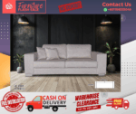 ( 2 SEATER SOFA ) LOOSE BACK CUSHION DESIGN SOFA/ Free Installation/ Sofa Set/ Sofas/ Office Sofa/ Living Room Sofa/ Bed Room Sofa/ Couch