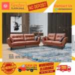 ( 2+3 SEATER SOFA ) LOOSE BACK CUSHION DESIGN SOFA/ Free Installation/ Sofa Set/ Sofas/ Office Sofa/ Living Room Sofa/ Bed Room Sofa/ Couch