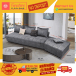 ( 3+STOOL SEATER SOFA ) LOOSE BACK CUSHION DESIGN SOFA/ Free Installation/ Sofa Set/ Sofas/ Office Sofa/ Living Room Sofa/ Bed Room Sofa/ Couch - Image 2
