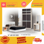 Bedroom Set 4 Pcs/ Bedroom Set/ Bed Frame/ Wardrobe/ Dressing Table/ Side Table/ Free Installation - Image 3