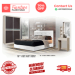 Bedroom Set 3 Pcs/ Bedroom Set/ Bed Frame/ Wardrobe/ Dressing Table/ Side Table/ Free Installation - Image 3