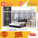 Bedroom Set 3 Pcs/ Bedroom Set/ Bed Frame/ Wardrobe/ Dressing Table/ Side Table/ Free Installation - Image 3