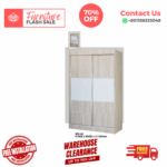 2 Door Wooden Wardrobe/ Multifunctional Wardrobe/ Almari Baju/ Wooden Wardrobe/ Kabinet/ Cabinet/ Almari Pakaian/ Almari Murah/ Almari/ Free Installation