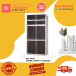 2 Door Wooden Wardrobe/ Multifunctional Wardrobe/ Almari Baju/ Wooden Wardrobe/ Kabinet/ Cabinet/ Almari Pakaian/ Almari Murah/ Almari/ Free Installation - Image 3