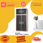 2 Door Wooden Wardrobe/ Multifunctional Wardrobe/ Almari Baju/ Wooden Wardrobe/ Kabinet/ Cabinet/ Almari Pakaian/ Almari Murah/ Almari/ Free Installation