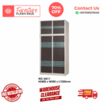 2 Door Wooden Wardrobe/ Multifunctional Wardrobe/ Almari Baju/ Wooden Wardrobe/ Kabinet/ Cabinet/ Almari Pakaian/ Almari Murah/ Almari/ Free Installation