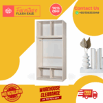 2 Door Wooden Wardrobe/ Multifunctional Wardrobe/ Almari Baju/ Wooden Wardrobe/ Kabinet/ Cabinet/ Almari Pakaian/ Almari Murah/ Almari/ Free Installation - Image 4