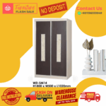 2 Door Wooden Wardrobe/ Multifunctional Wardrobe/ Almari Baju/ Wooden Wardrobe/ Kabinet/ Cabinet/ Almari Pakaian/ Almari Murah/ Almari/ Free Installation - Image 3