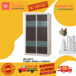 2 Door Wooden Wardrobe/ Multifunctional Wardrobe/ Almari Baju/ Wooden Wardrobe/ Kabinet/ Cabinet/ Almari Pakaian/ Almari Murah/ Almari/ Free Installation - Image 4