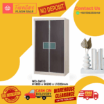 2 Door Wooden Wardrobe/ Multifunctional Wardrobe/ Almari Baju/ Wooden Wardrobe/ Kabinet/ Cabinet/ Almari Pakaian/ Almari Murah/ Almari/ Free Installation - Image 5