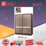 2 Door Wooden Wardrobe/ Multifunctional Wardrobe/ Almari Baju/ Wooden Wardrobe/ Kabinet/ Cabinet/ Almari Pakaian/ Almari Murah/ Almari/ Free Installation - Image 2