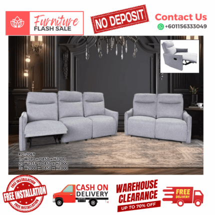 ( 2RR+3RR SOFA ) RECLINER CHAIR SOFA/ Free Installation/ Sofa Set/ Sofas/ Office Sofa/ Living Room Sofa/ Bed Room Sofa/ Couch